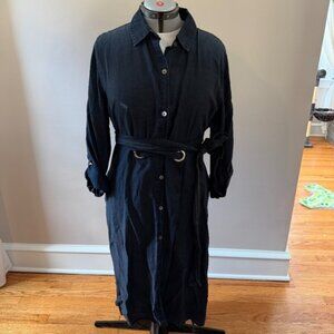 **50% off SALE** Bandolino Light weight distressed denim  shirt dress